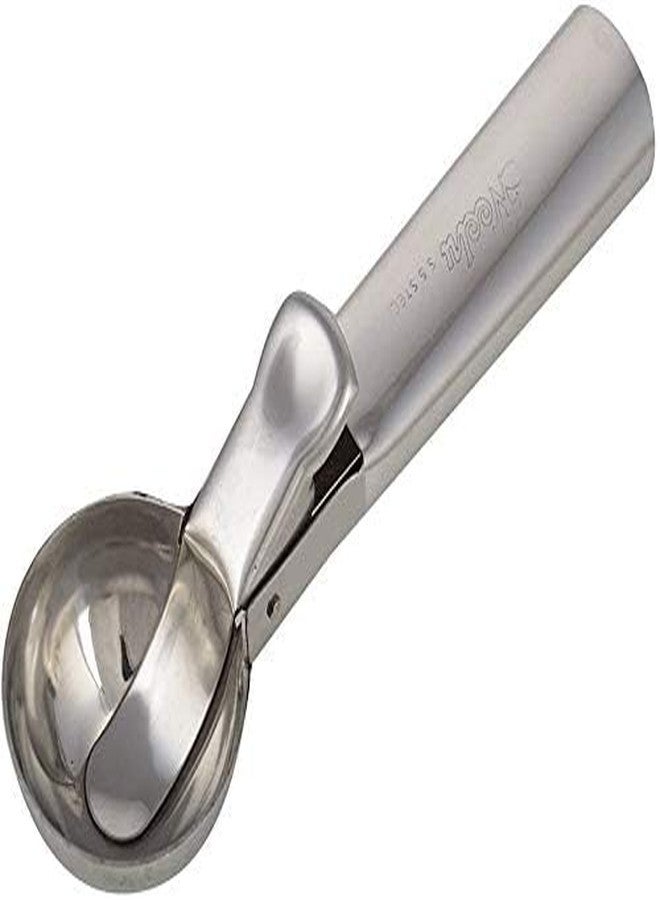 ServEzee Stainless Steel Easy Trigger Ice Cream Scoop Scooper Serving Spoon Big Size, Multifunctional, Silver, 1 pc - Image 1